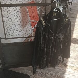 Black Fringe Jacket